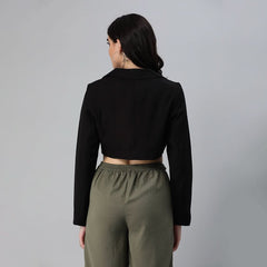 Cropped Tailored Blazer - Wear and Wander