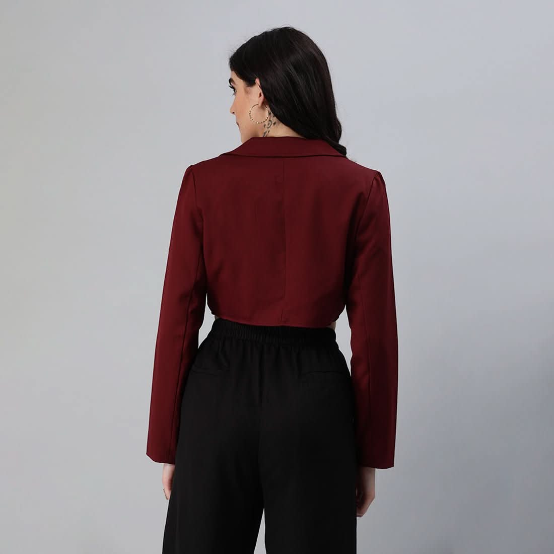 Cropped Tailored Blazer - Wear and Wander