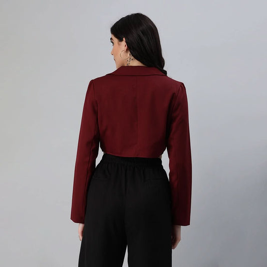 Cropped Tailored Blazer - Wear and Wander