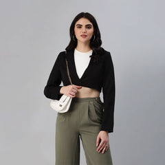 Cropped Tailored Blazer - Wear and Wander