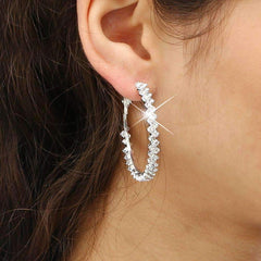 Crystal Hoop Earrings - Wear and Wander