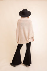 Cuddly Bat Sleeve Knit Cardigan - Wear and Wander
