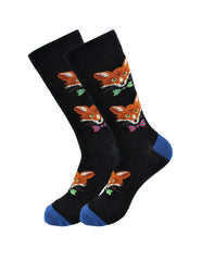 Cute Casual Designer Animal Socks - Fox - for Men and Women - Wear and Wander
