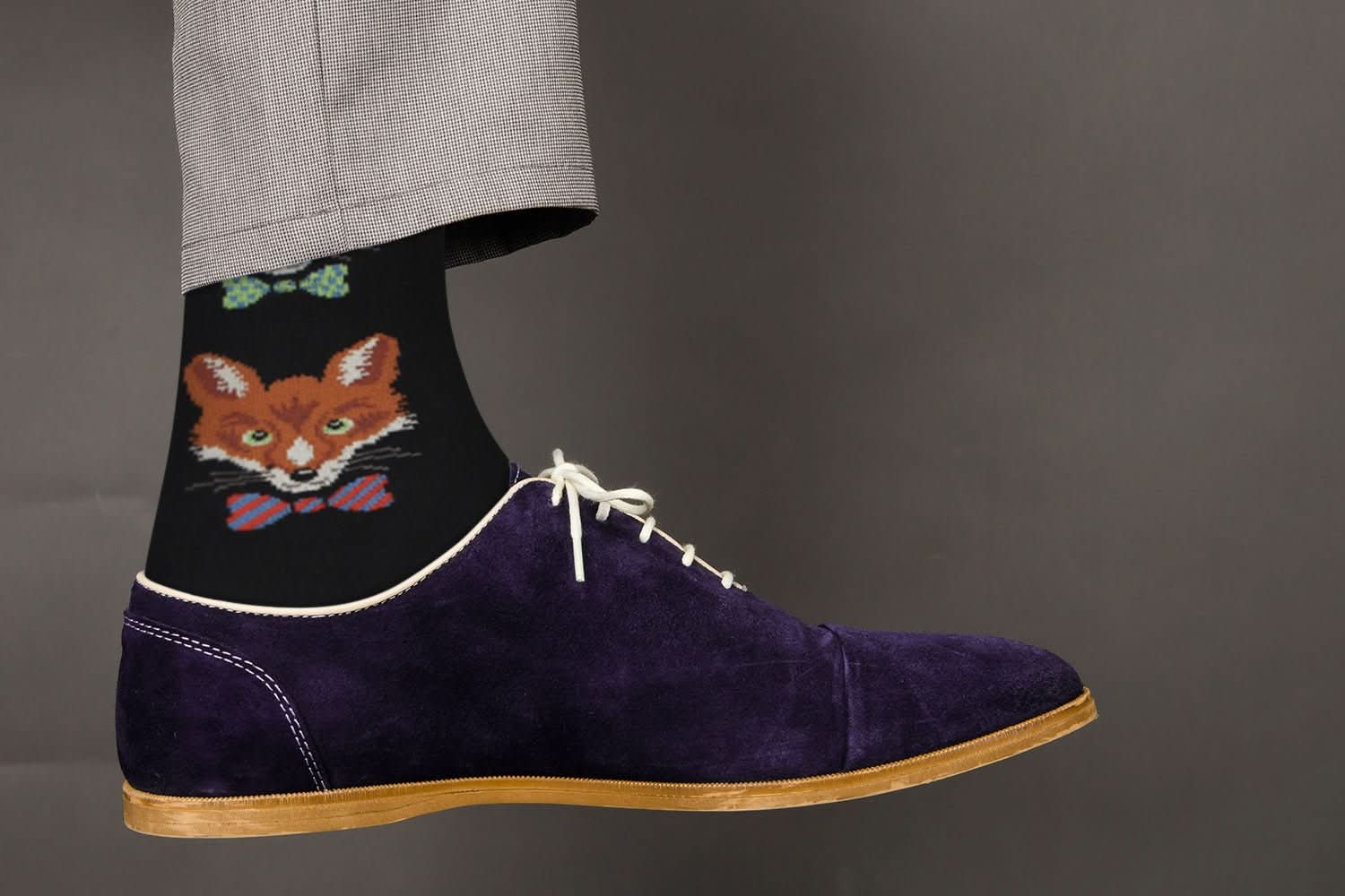 Cute Casual Designer Animal Socks - Fox - for Men and Women - Wear and Wander