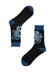 Cute Casual Designer Seafood Socks - Octopus - for Men and Women - Wear and Wander