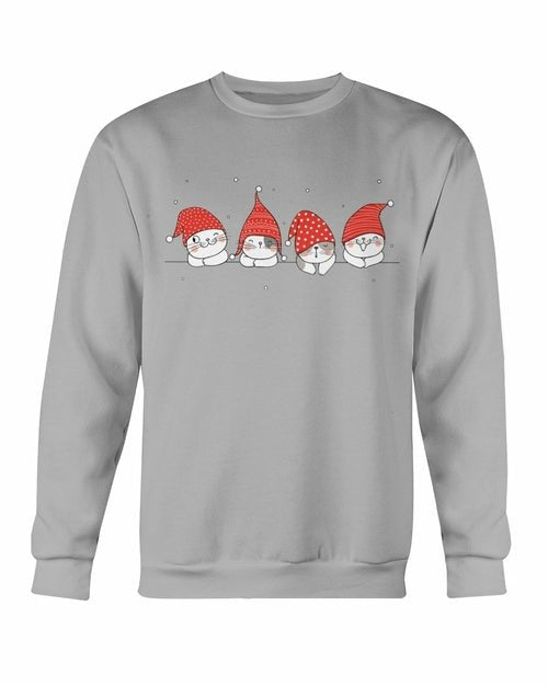 Cute Cats Christmas Sweatshirt - Wear and Wander