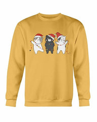 Cute Cats Christmas Sweatshirt - Wear and Wander