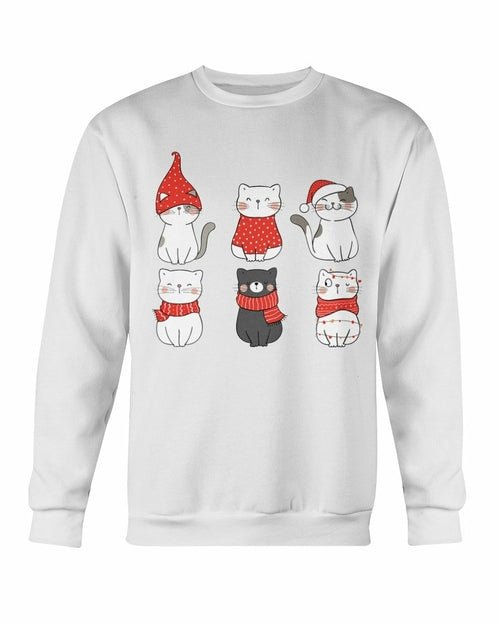 Cute Cats Christmas Sweatshirt - Wear and Wander