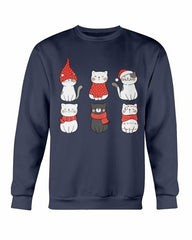 Cute Cats Christmas Sweatshirt - Wear and Wander