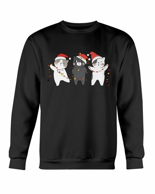 Cute Cats Christmas Sweatshirt - Wear and Wander