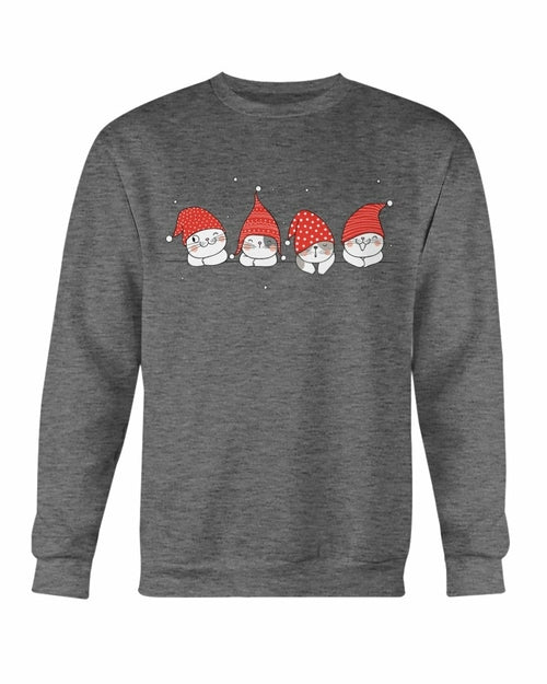 Cute Cats Christmas Sweatshirt - Wear and Wander