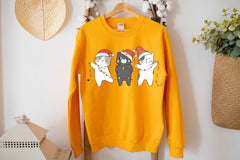 Cute Cats Christmas Sweatshirt - Wear and Wander