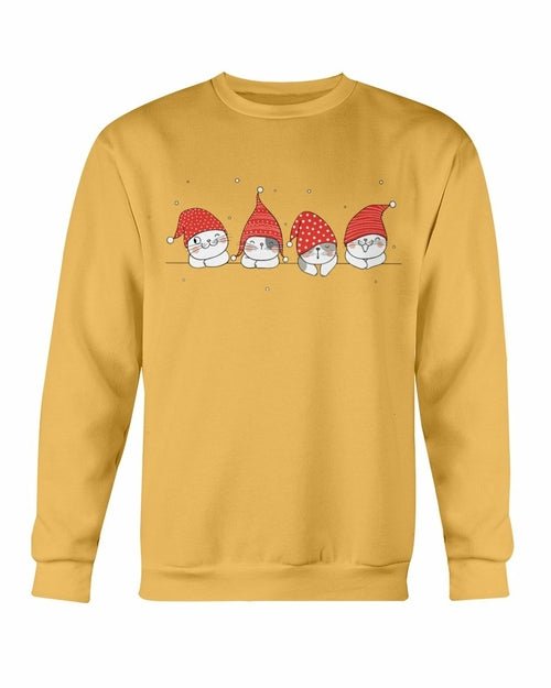 Cute Cats Christmas Sweatshirt - Wear and Wander