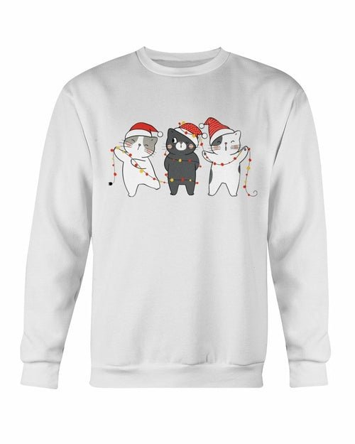 Cute Cats Christmas Sweatshirt - Wear and Wander