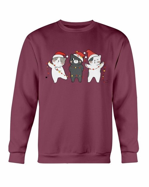 Cute Cats Christmas Sweatshirt - Wear and Wander