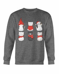 Cute Cats Christmas Sweatshirt - Wear and Wander