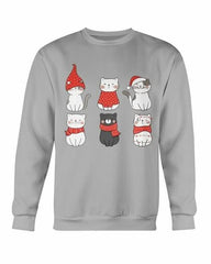 Cute Cats Christmas Sweatshirt - Wear and Wander