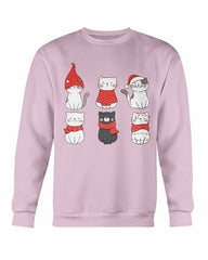 Cute Cats Christmas Sweatshirt - Wear and Wander