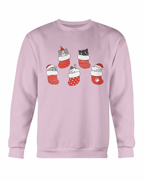 Cute Cats Christmas Sweatshirt - Wear and Wander