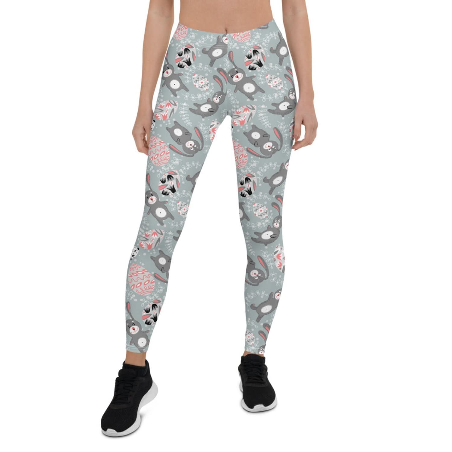 Cute Easter Bunny Leggings for Women - Wear and Wander