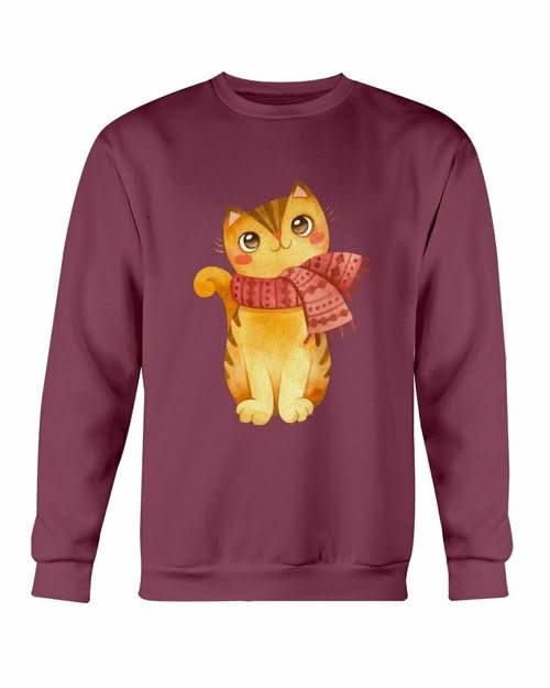 Cute Winter Cats Christmas Sweatshirt - Wear and Wander