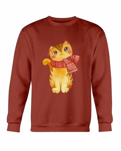 Cute Winter Cats Christmas Sweatshirt - Wear and Wander
