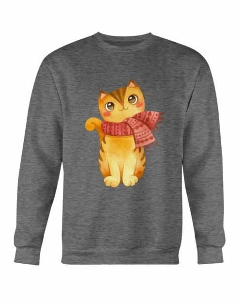 Cute Winter Cats Christmas Sweatshirt - Wear and Wander