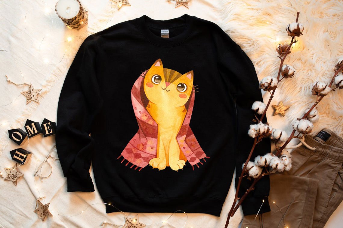 Cute Winter Cats Sweatshirt - Wear and Wander