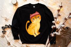 Cute Winter Cats Sweatshirt - Wear and Wander