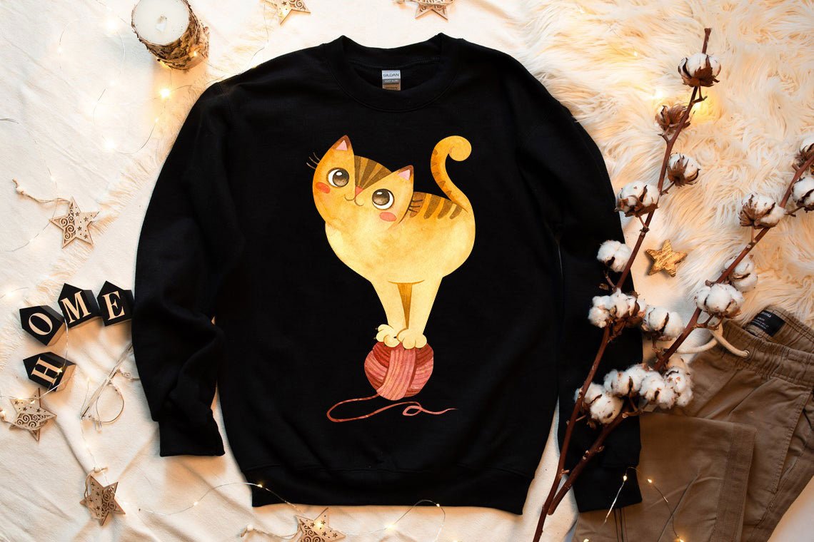 Cute Winter Cats Sweatshirt - Wear and Wander