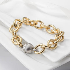 CZ BALL LINK BRACELET - Wear and Wander