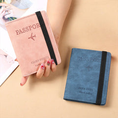 PU Leather Wallet Travel Passport Purse Card Male Travel Accessories Hand Carry Passport Business Cards Holder Wallet