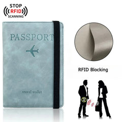 PU Leather Wallet Travel Passport Purse Card Male Travel Accessories Hand Carry Passport Business Cards Holder Wallet