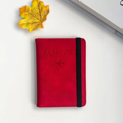 PU Leather Wallet Travel Passport Purse Card Male Travel Accessories Hand Carry Passport Business Cards Holder Wallet