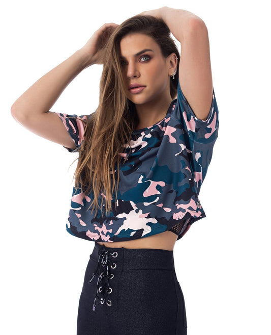 DAISY CAMO CROP TOP - Wear and Wander