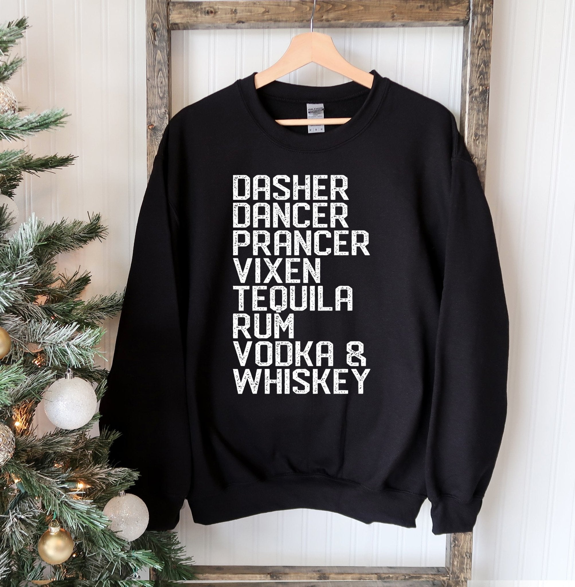 Dasher Dancer Christmas Sweatshirt - Wear and Wander