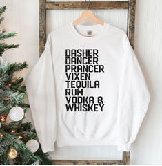 Dasher Dancer Christmas Sweatshirt - Wear and Wander