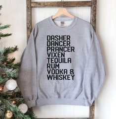 Dasher Dancer Christmas Sweatshirt - Wear and Wander