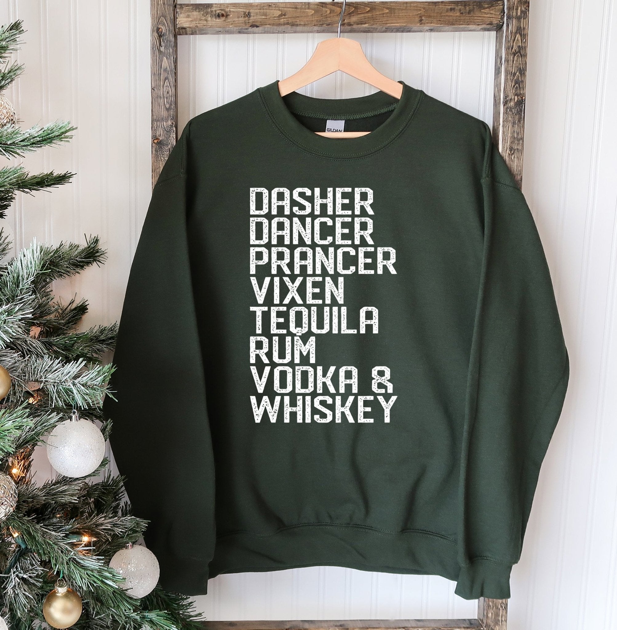 Dasher Dancer Christmas Sweatshirt - Wear and Wander