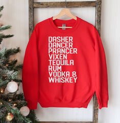 Dasher Dancer Christmas Sweatshirt - Wear and Wander