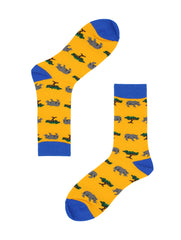 Sick Socks – Rhino- Exotic Animals Casual Dress Socks