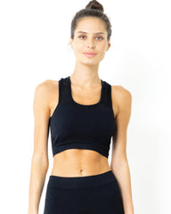 SALE! 50% OFF! Milano Leggings & Bra Set - BLACK [MADE IN ITALY]