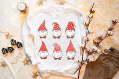 Sudadera navideña con lindos gnomos