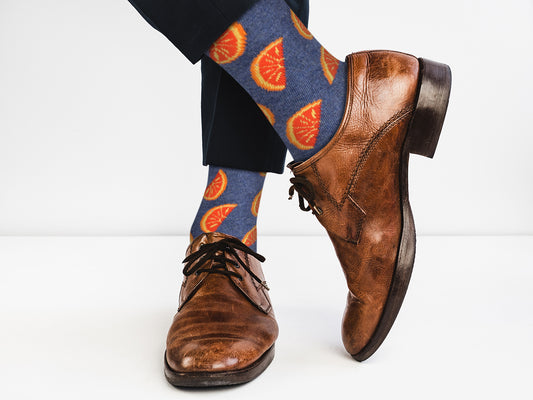 Sick Socks – Orange – Down on the Farm Socks For Men and Women