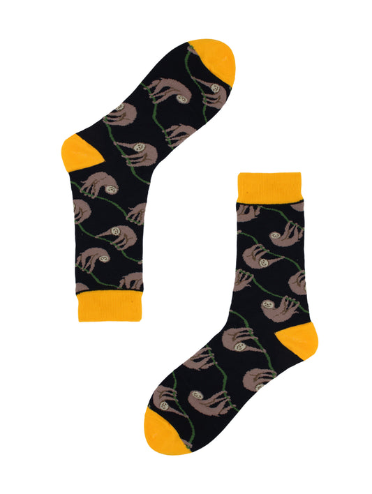 Cute Casual Designer Animal Socks -Sloth - for Men and Women