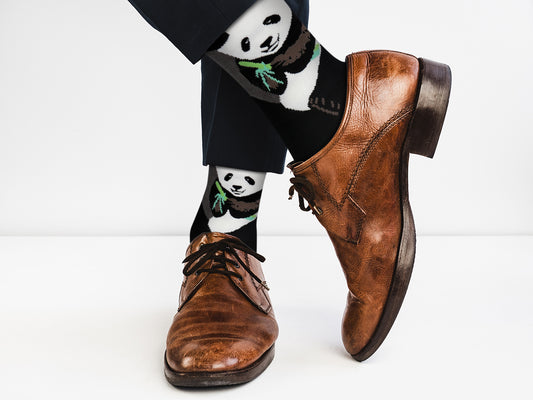 Sick Socks – Panda  –  AnimalCasual Dress Socks