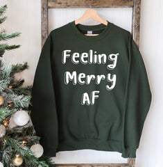 Feeling Merry AF Christmas Sweatshirt