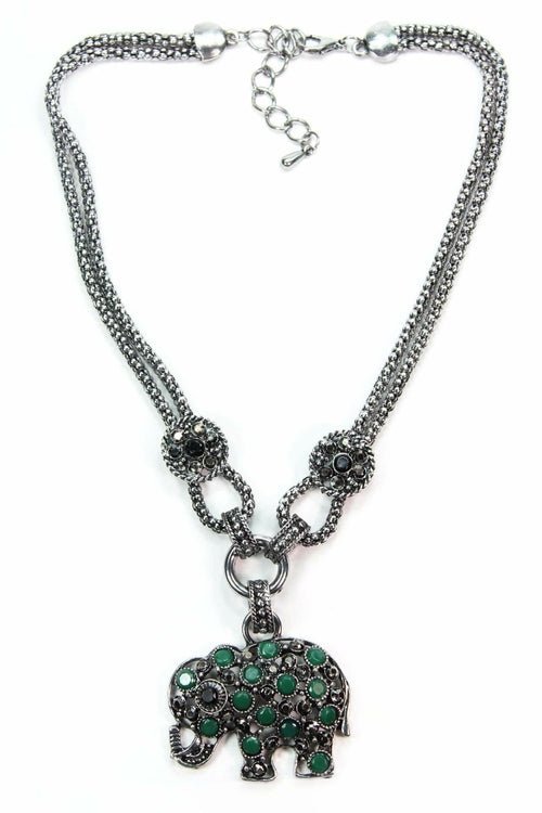 Dazzling Elephant Necklace - Wear and Wander