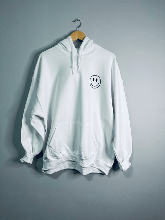 Dear Person Behind MeÂ White Hoodie - Wear and Wander