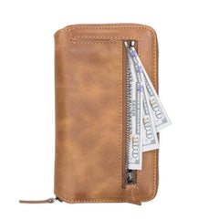 Detachable Leather Zipper Wallet Cases for Apple iPhone 13 Series - Wear and Wander